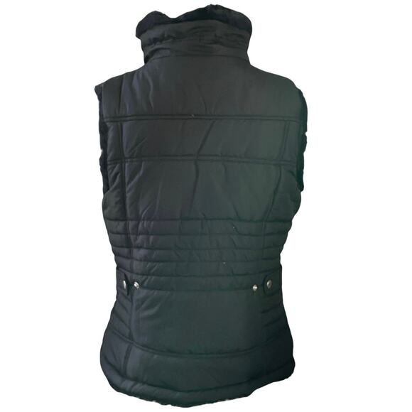 Reversible Faux Fur Vest Keren Hart Size Medium Cozy Apres Ski Winter Resortwear - Picture 8 of 12
